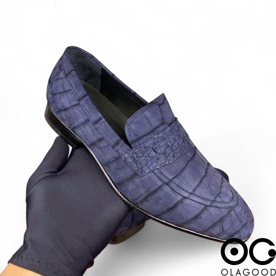 Giày lười nam cá sấu Nubuck - GGY0113S - Hình ảnh 7