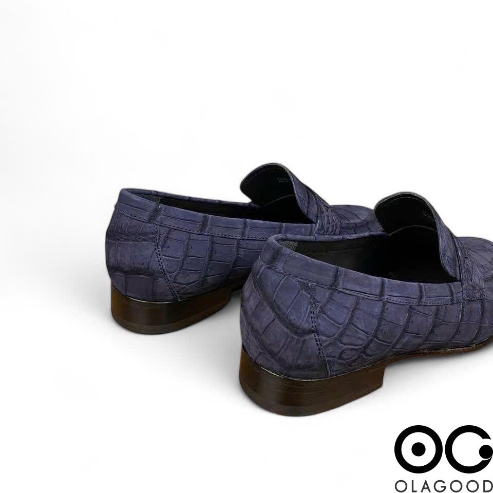 Giày lười nam da cá sấu Nubuck - GGY0112S - Hình ảnh 7