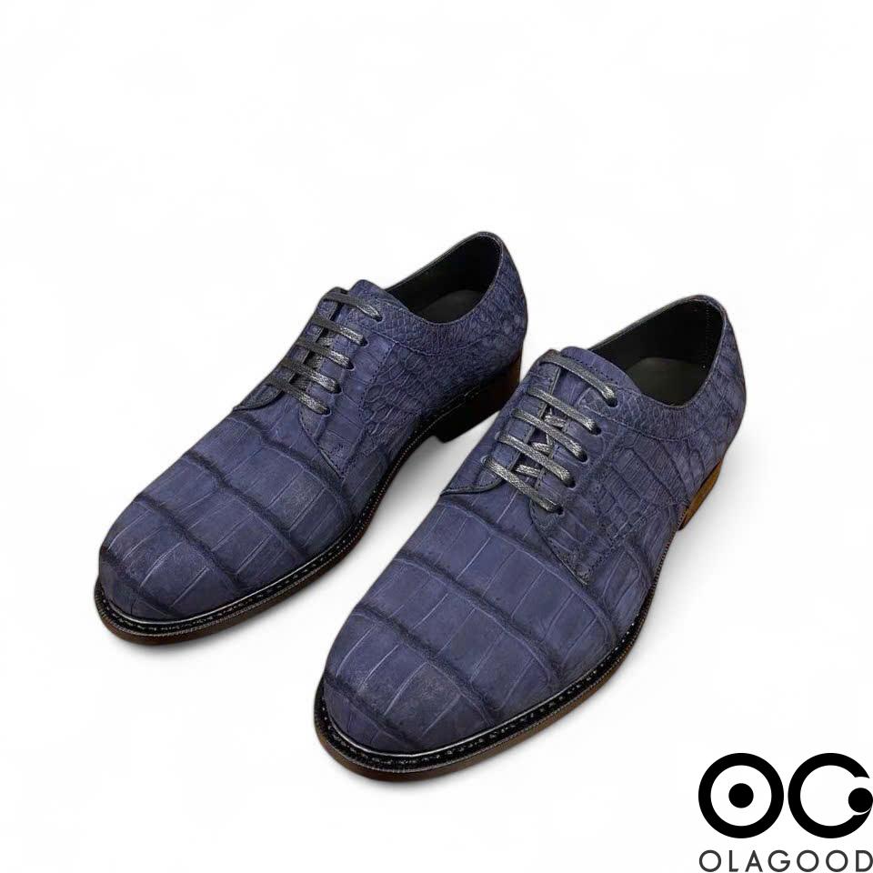 Giày tây da cá sấu Nubuck - GGY0114S