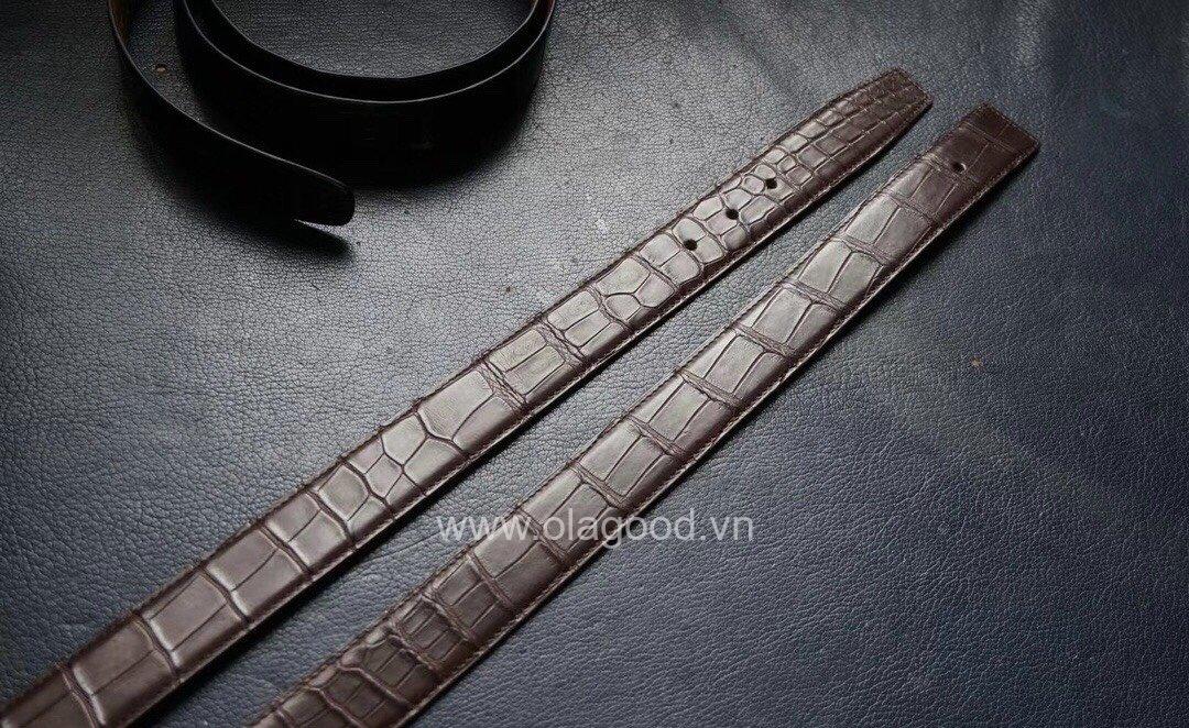 Thắt lưng nam da cá sấu Mỹ cao cấp - TLN0115S - Hình ảnh 12