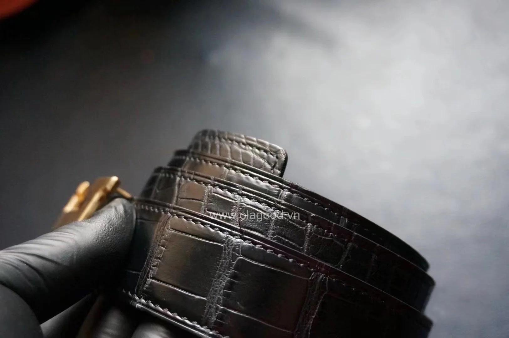 Thắt lưng nam da cá sấu Mỹ cao cấp - TLN0115S - Hình ảnh 3