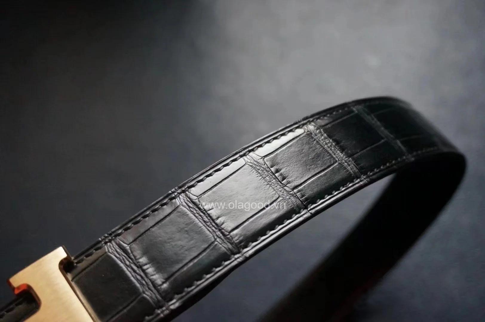 Thắt lưng nam da cá sấu Mỹ cao cấp - TLN0115S - Hình ảnh 5