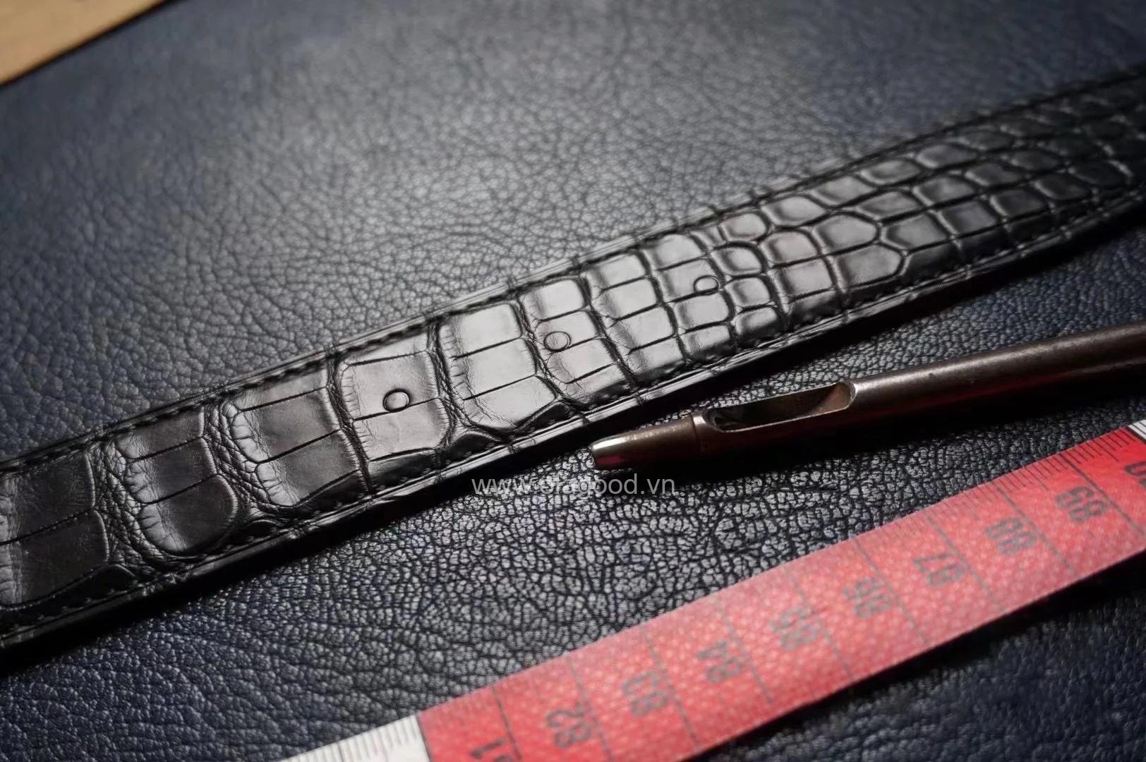 Thắt lưng nam da cá sấu Mỹ cao cấp - TLN0115S - Hình ảnh 6