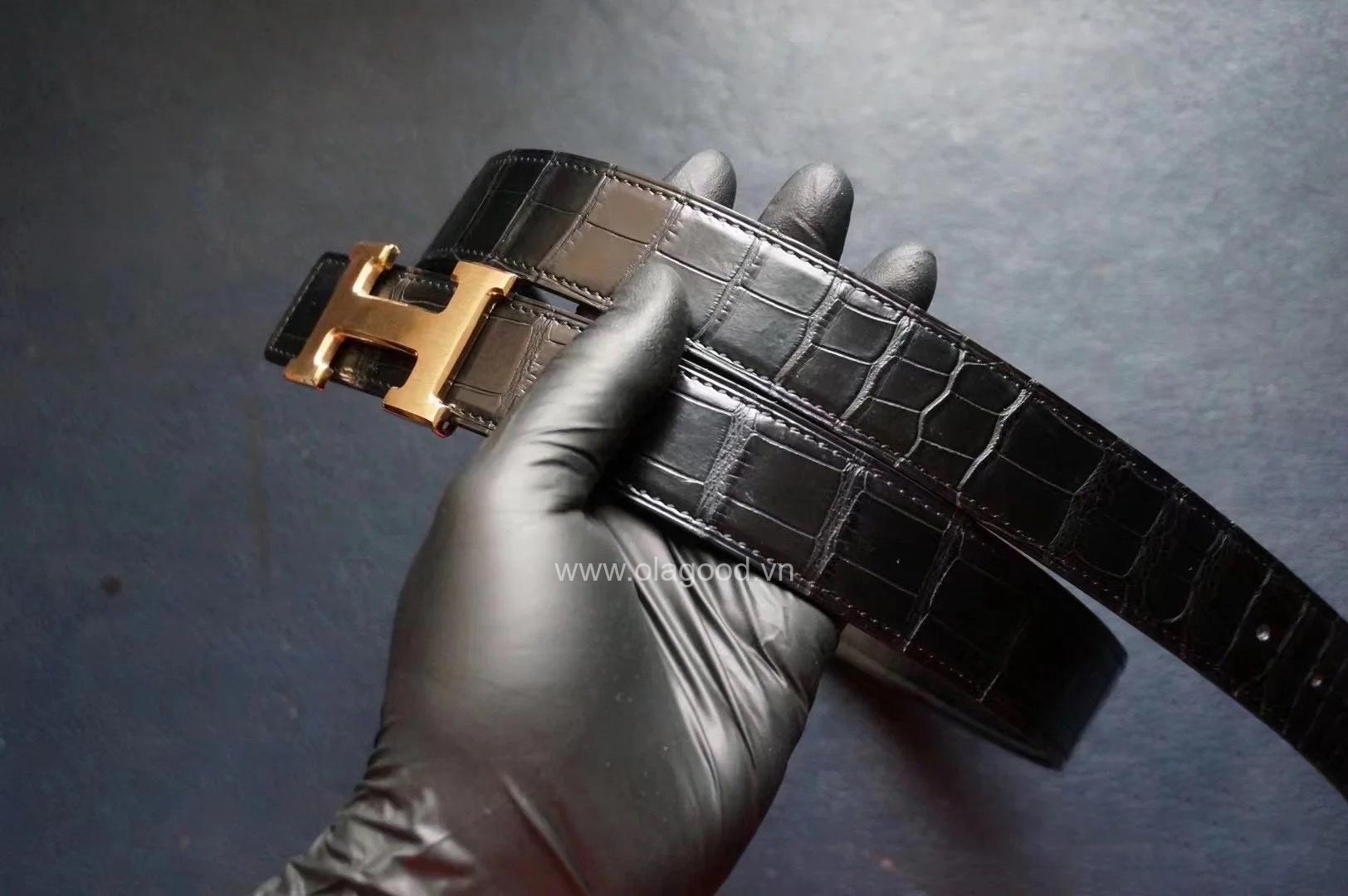 Thắt lưng nam da cá sấu Mỹ cao cấp - TLN0115S