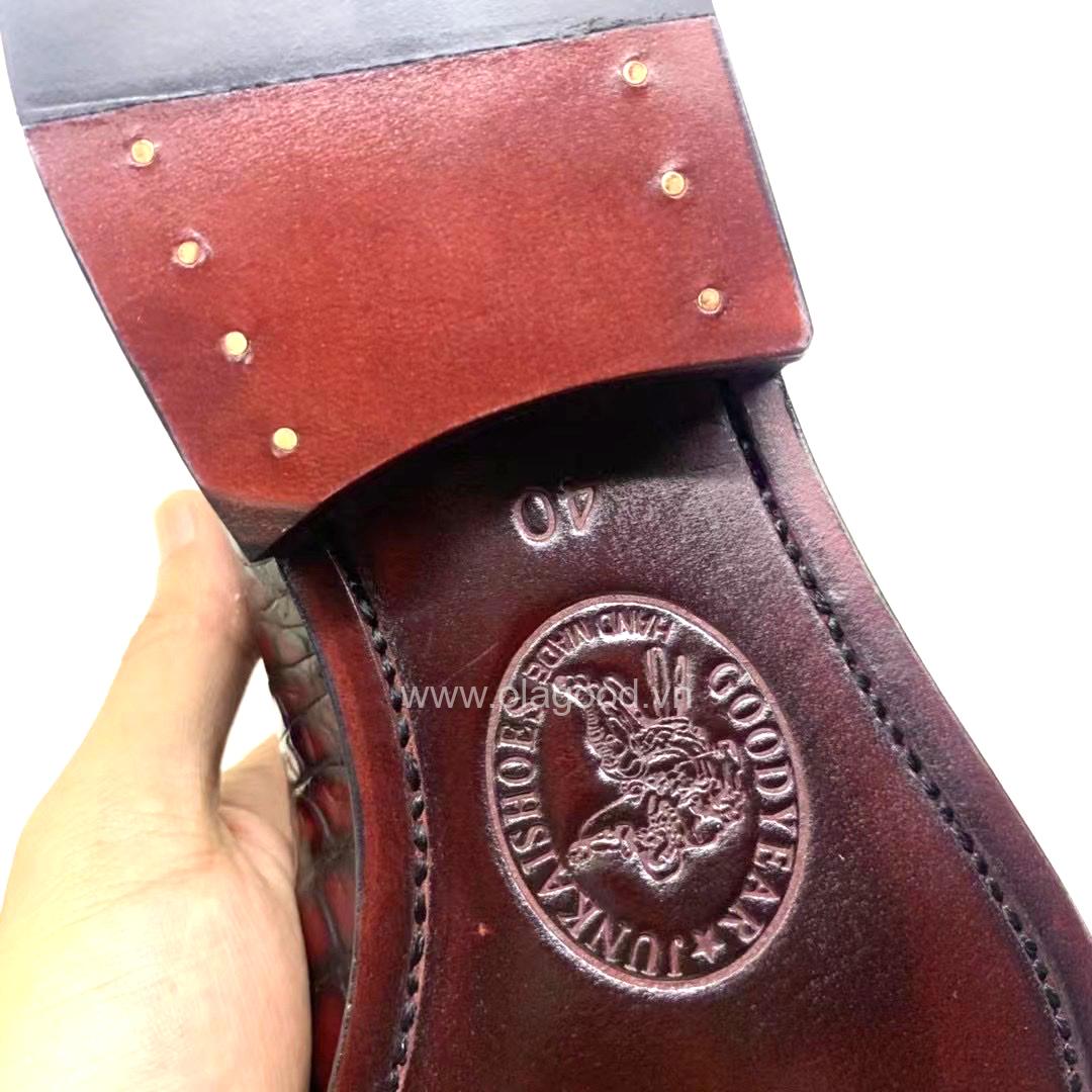 Giày goodyear handmade da cá sấu nam - GGP0111S - Hình ảnh 10