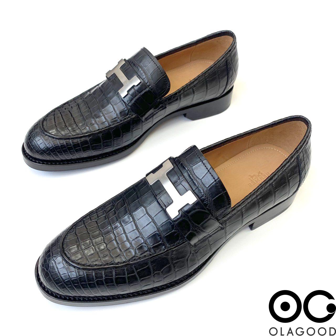 Giày nam da cá sấu Mỹ - Giày goodyear handmade - GGY0116S - Hình ảnh 2