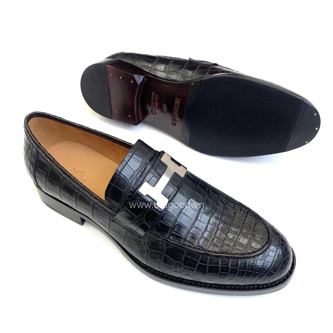 Giày nam da cá sấu Mỹ - Giày goodyear handmade - GGY0116S - Hình ảnh 4