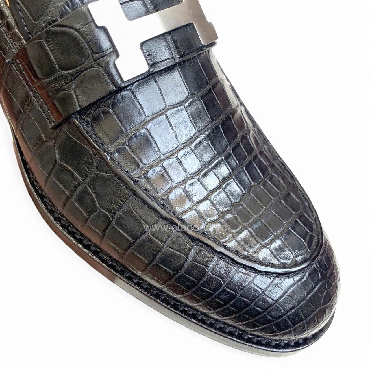 Giày nam da cá sấu Mỹ - Giày goodyear handmade - GGY0116S - Hình ảnh 10