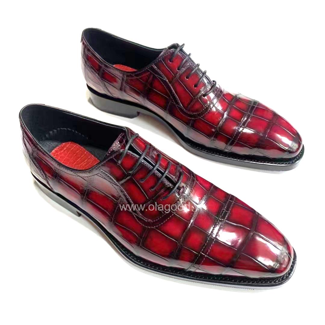 Giày nam goodyear handmade da cá sấu - GGP0110S - Hình ảnh 3
