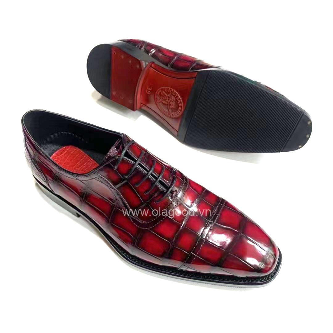 Giày nam goodyear handmade da cá sấu - GGP0110S - Hình ảnh 4