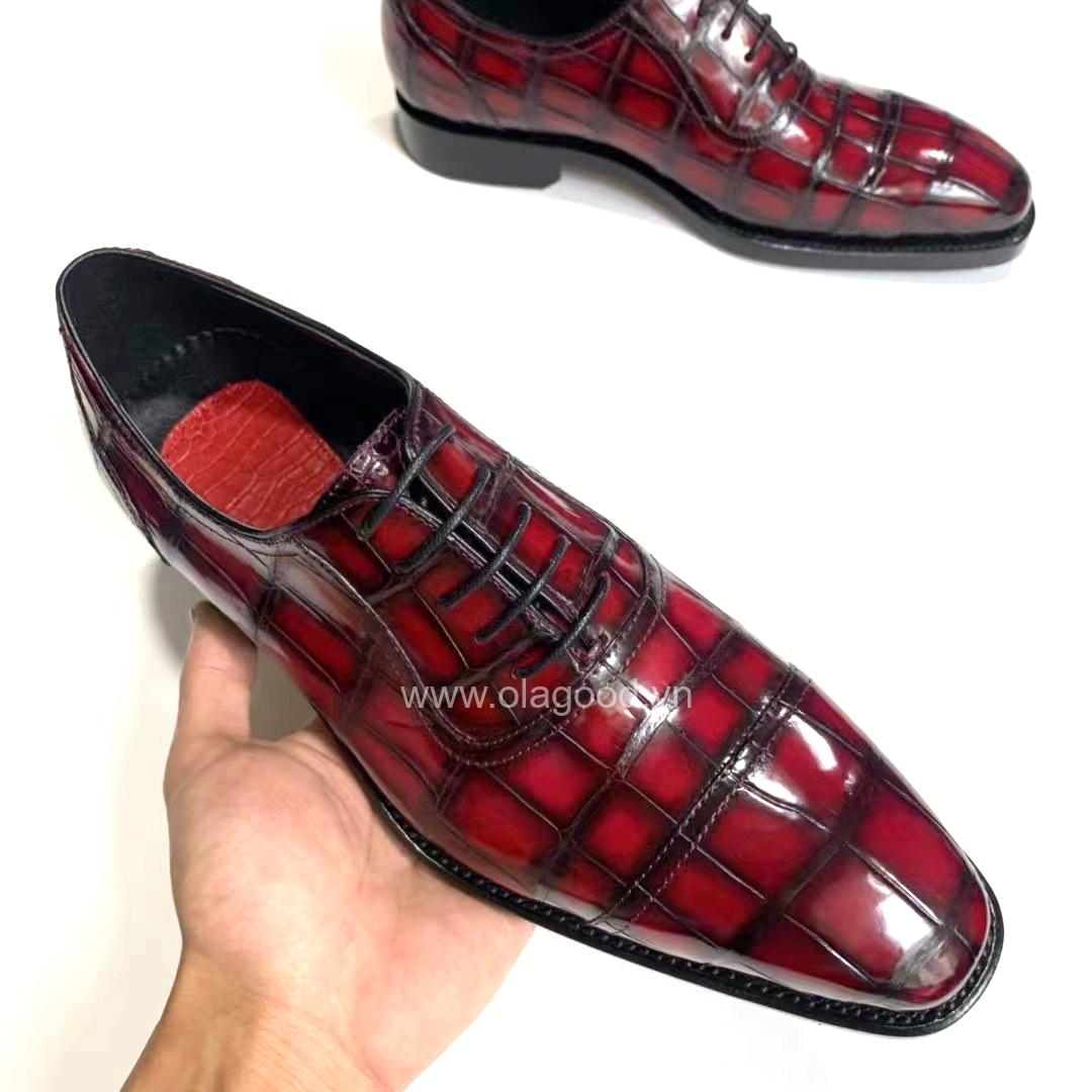 Giày nam goodyear handmade da cá sấu - GGP0110S - Hình ảnh 8