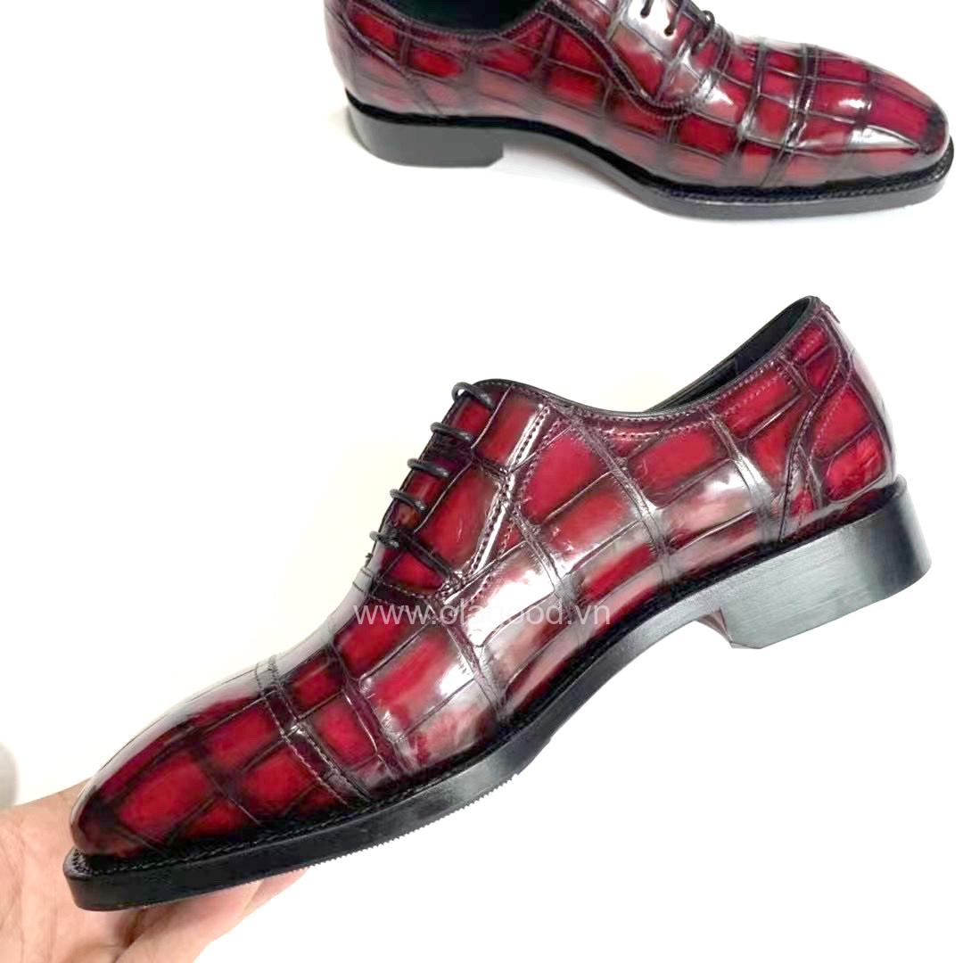 Giày nam goodyear handmade da cá sấu - GGP0110S - Hình ảnh 9