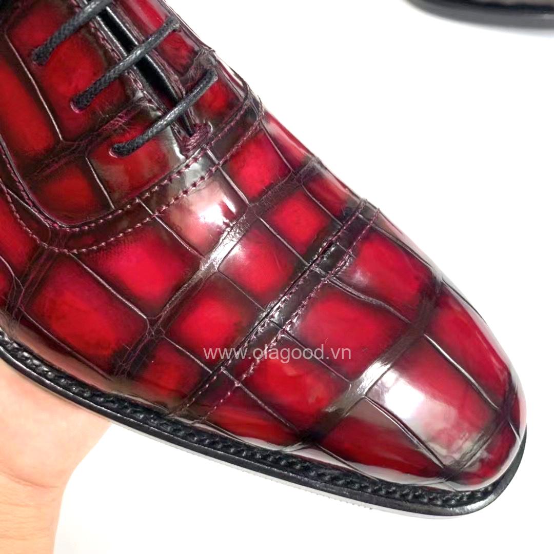 Giày nam goodyear handmade da cá sấu - GGP0110S - Hình ảnh 10