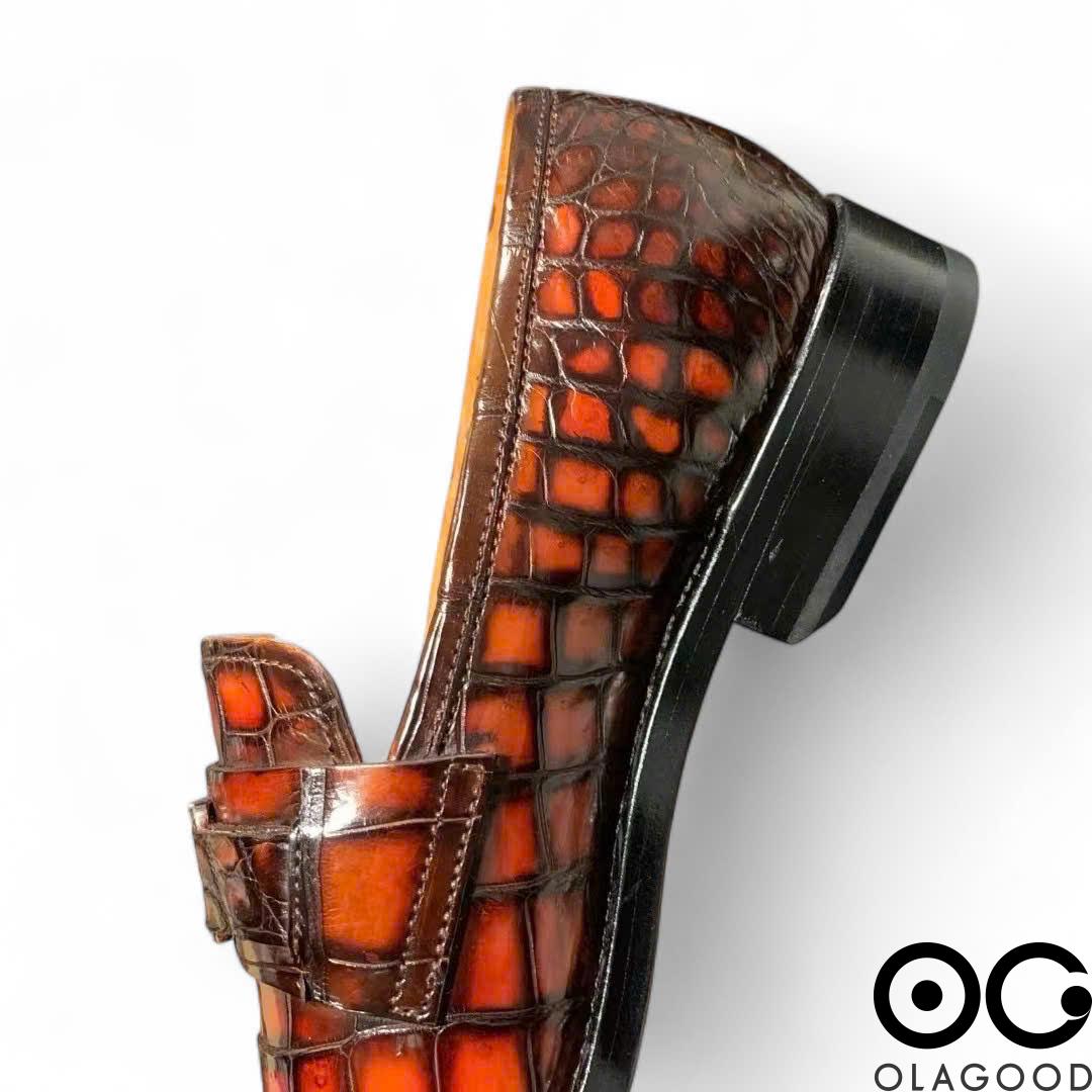 Giày patina cá sấu nam - GGP0113S - Hình ảnh 8