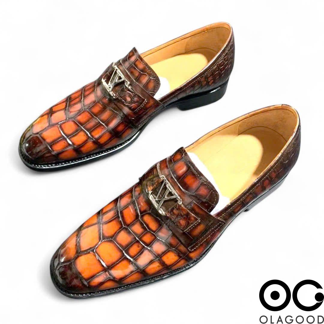 Giày patina cá sấu nam - GGP0113S