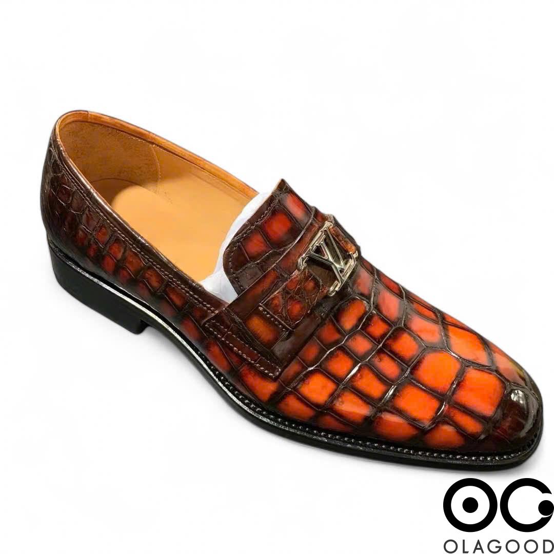 Giày patina cá sấu nam - GGP0113S - Hình ảnh 4