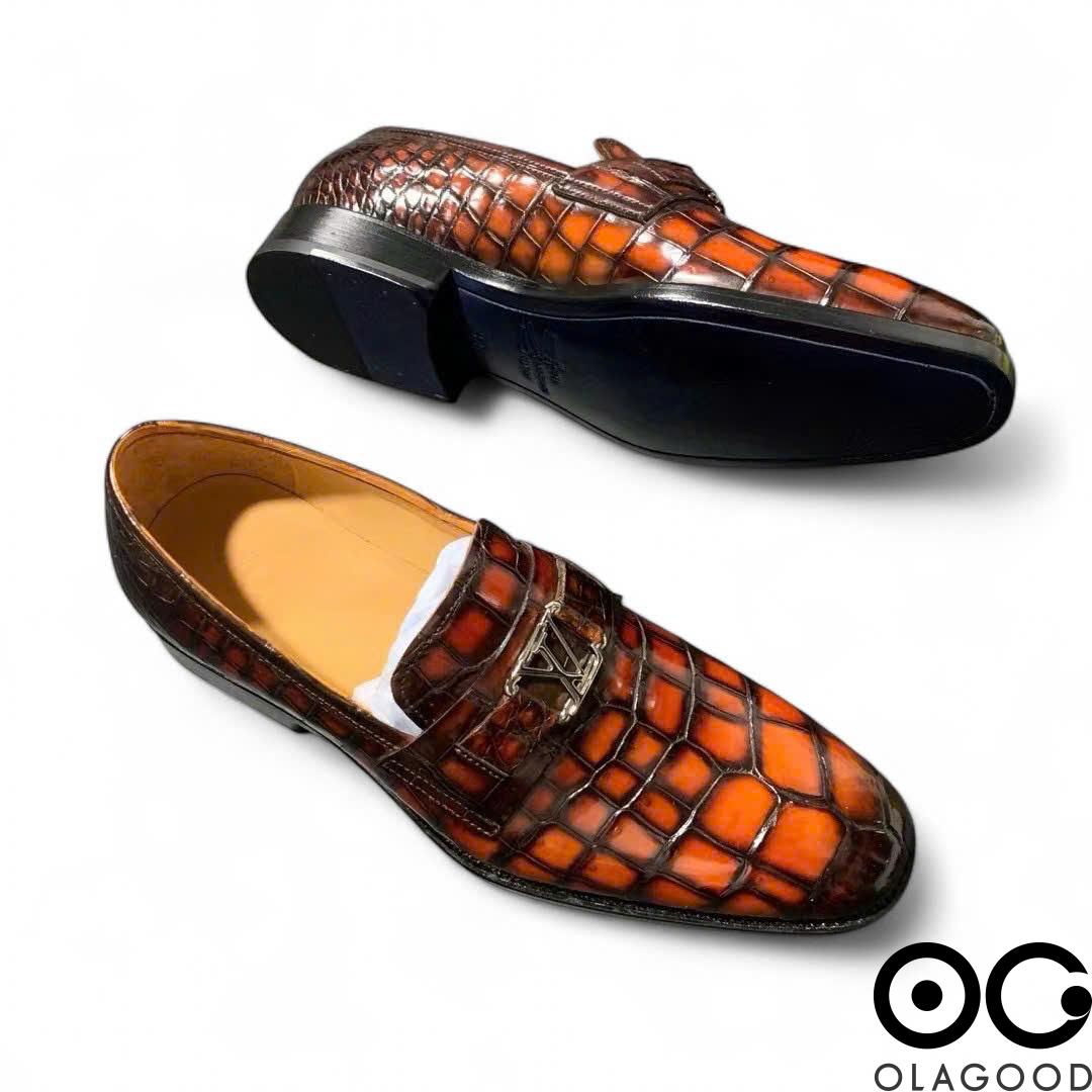 Giày patina cá sấu nam - GGP0113S - Hình ảnh 6