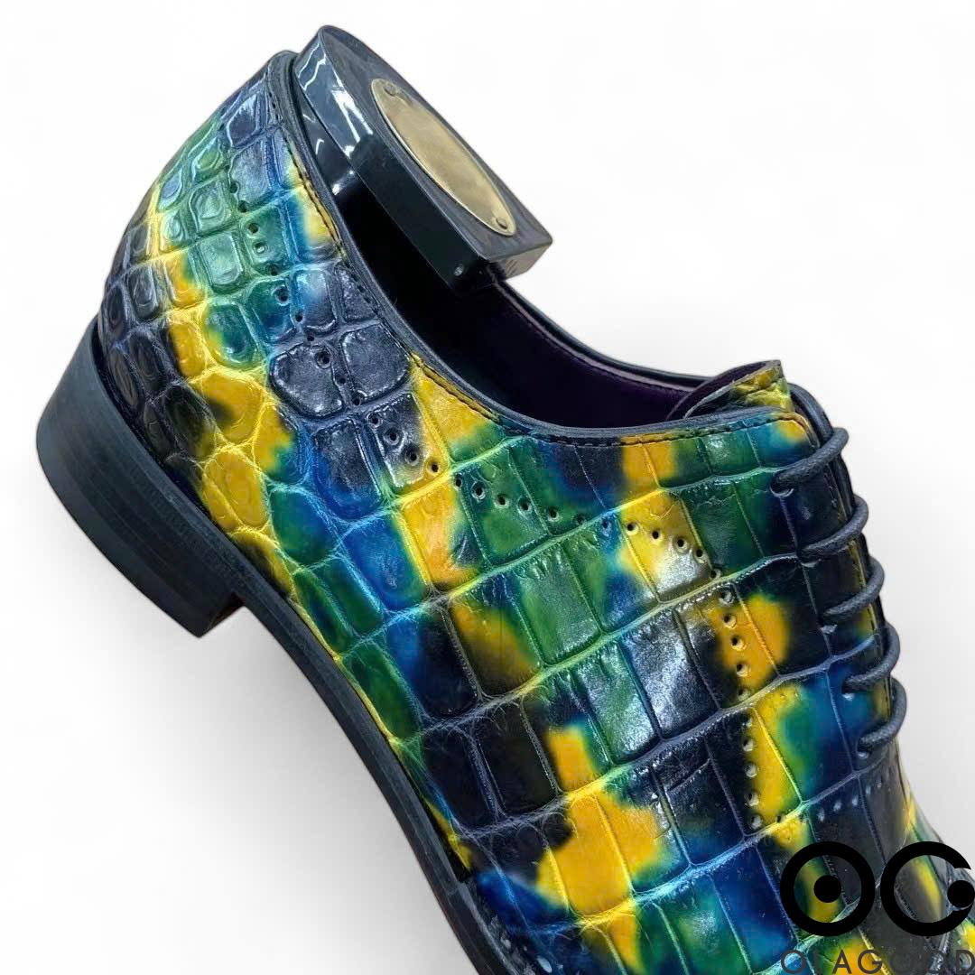 Giày patina da cá sấu nam - Giày goodyear handmade - GGP019S - Hình ảnh 10