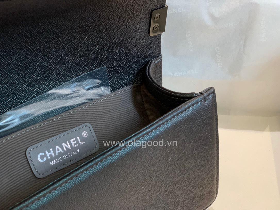 Chanel Boy size 20 màu đen khóa đen - CNB023 - Hình ảnh 8
