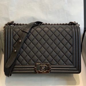 Chanel Boy size 28 màu đen - CNB029