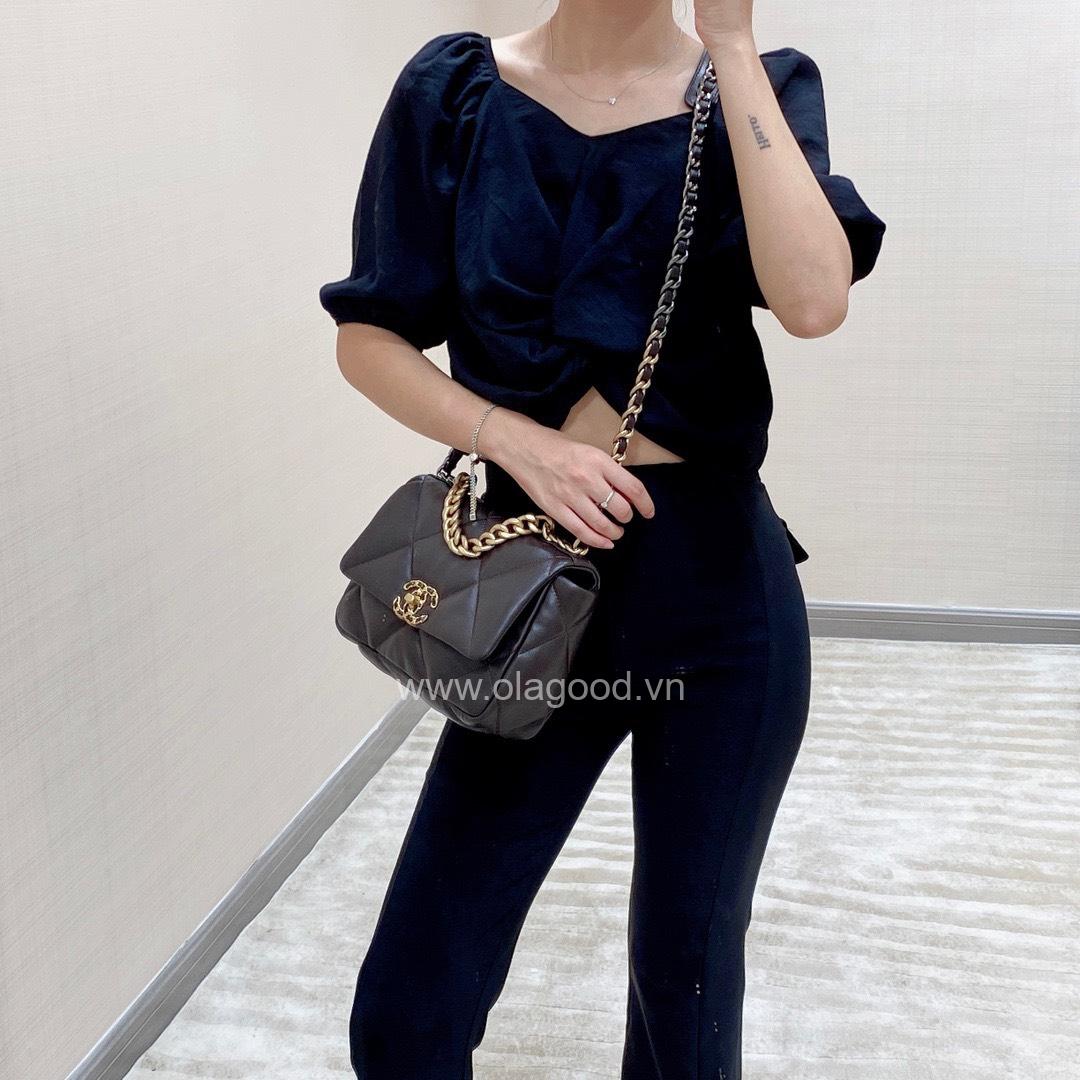 Túi xách Chanel 19 Flap Bag small size - CNFB024 - Hình ảnh 9