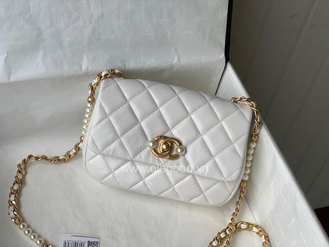 Túi xách Chanel Small flap bag ngọc trai - CNSL021