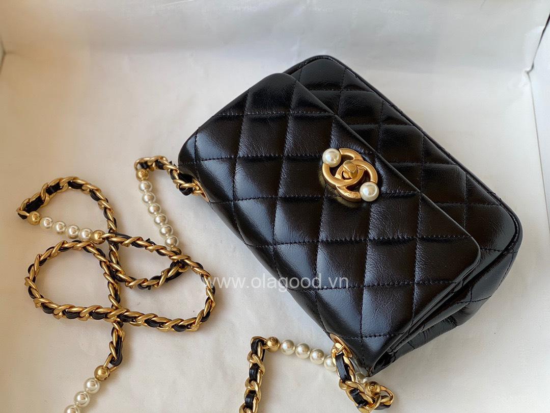 Túi xách Chanel Small flap bag ngọc trai – CNSL022 - Hình ảnh 4