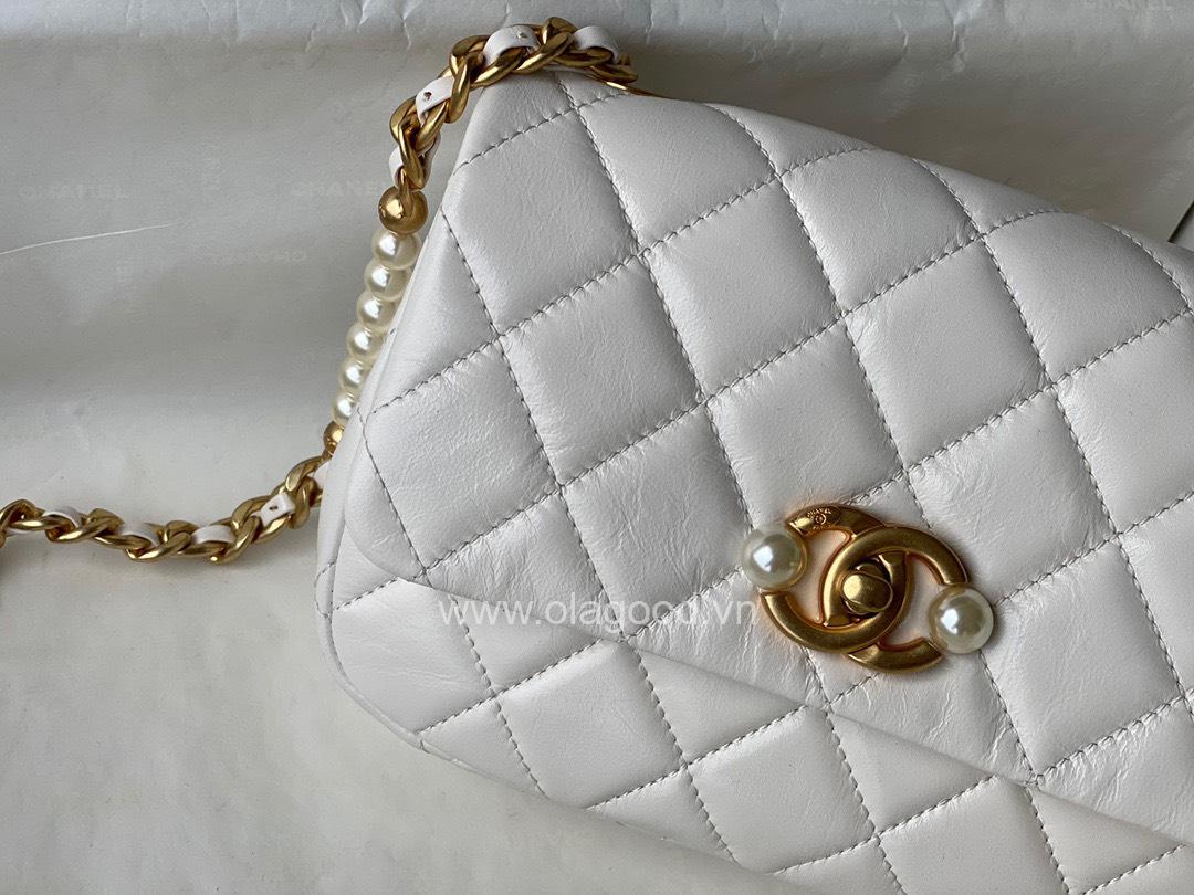Túi xách Chanel Small flap bag ngọc trai - CNSL021 - Hình ảnh 6