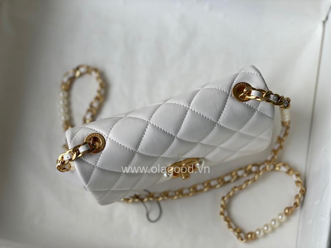 Túi xách Chanel Small flap bag ngọc trai - CNSL021 - Hình ảnh 8
