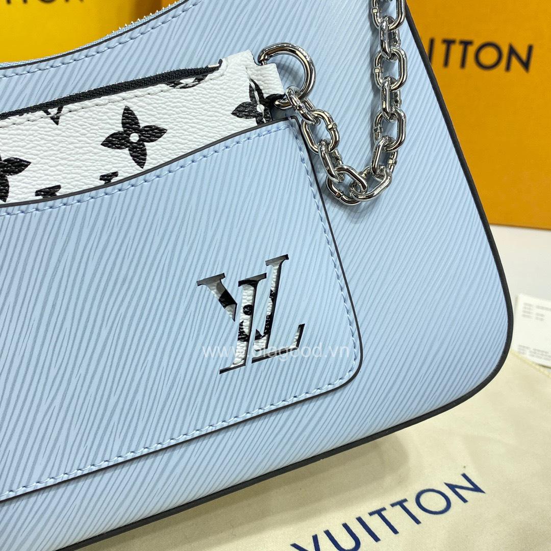 Túi xách LV Louis Vuitton Marelle Epi Bleu Nuage Blue- LVME022 - Hình ảnh 4
