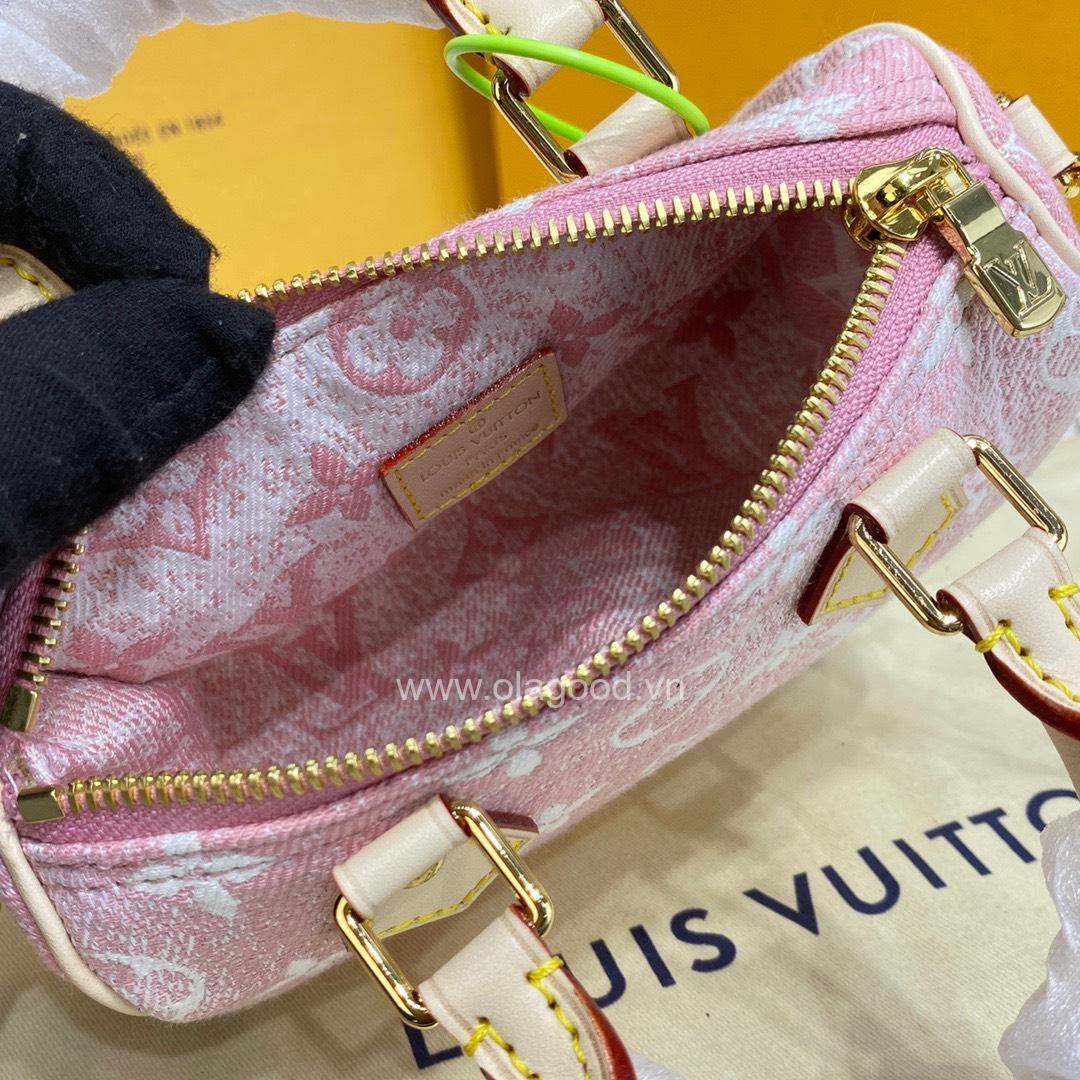 Túi xách LV Louis Vuitton Nano Speedy Pink - LVNS021 - Hình ảnh 11