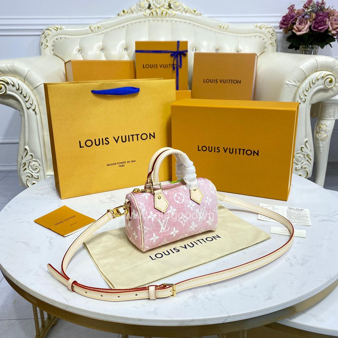 Túi xách LV Louis Vuitton Nano Speedy Pink - LVNS021 - Hình ảnh 3