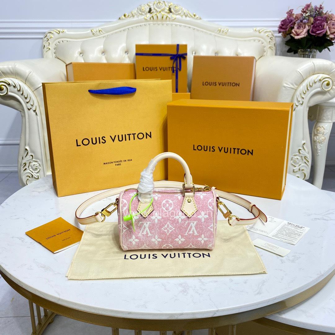 Túi xách LV Louis Vuitton Nano Speedy Pink - LVNS021 - Hình ảnh 2