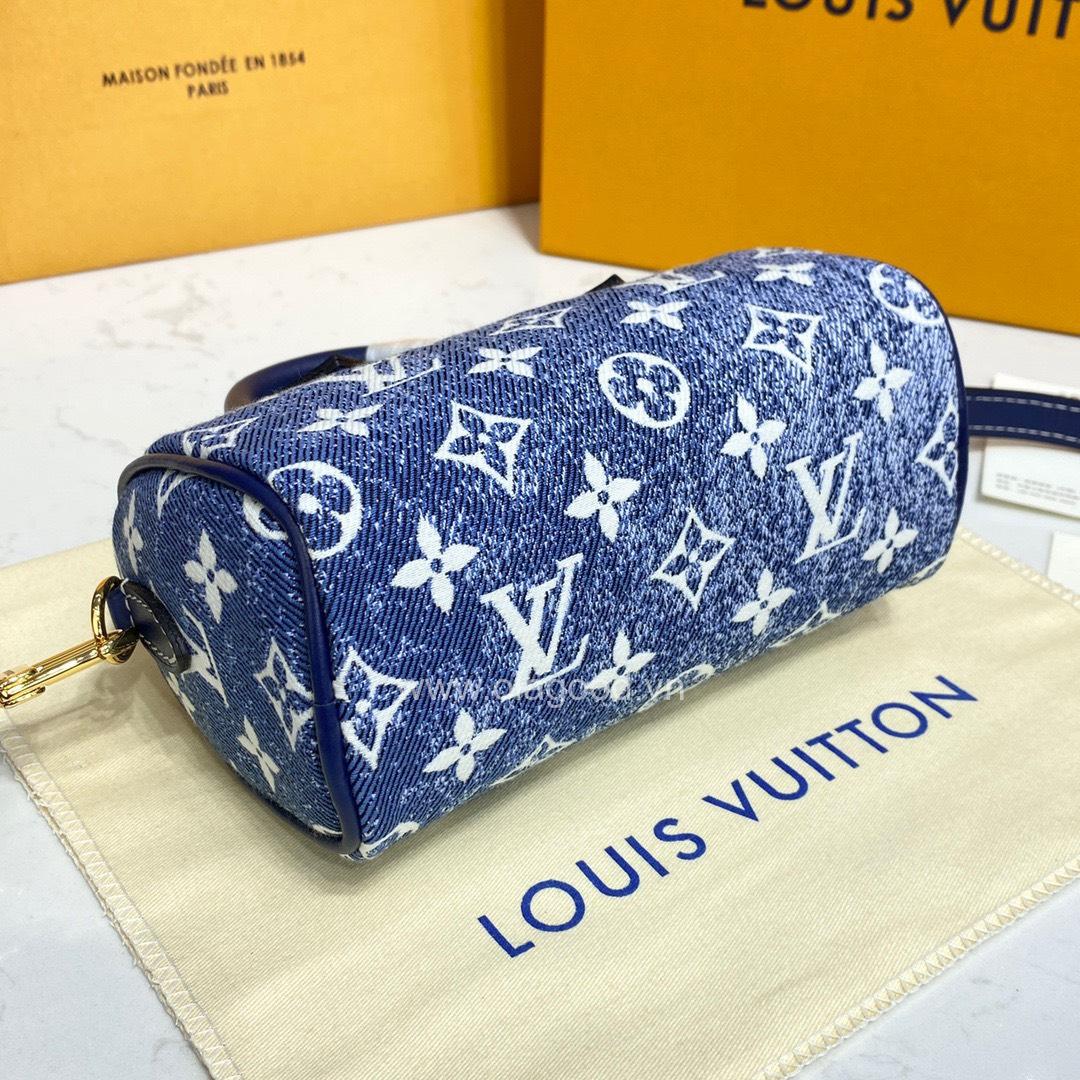 Túi xách LV Louis Vuitton Nano Speedy blue - LVNS022 - Hình ảnh 5