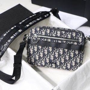 Túi Dior Black Safari Messenger Bag - DOSM021