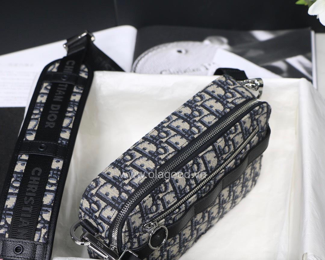 Túi Dior Black Safari Messenger Bag - DOSM021 - Hình ảnh 7