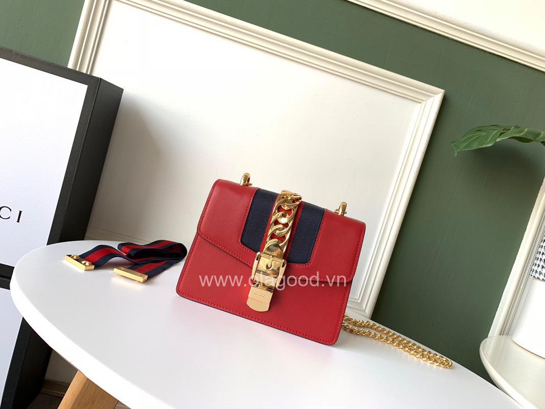 Túi Xách Gucci Sylvie Mini Leather - GCS022 - Hình ảnh 2