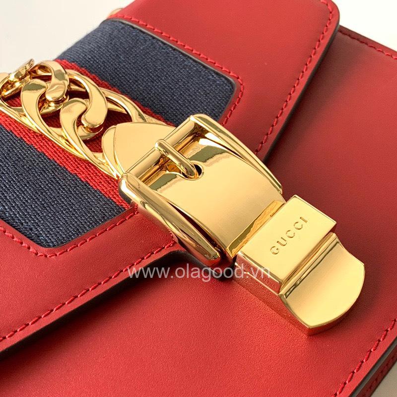 Túi Xách Gucci Sylvie Mini Leather - GCS022 - Hình ảnh 9