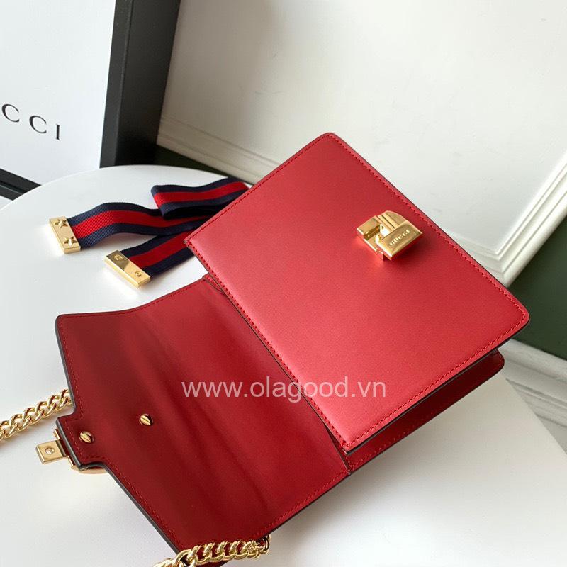 Túi Xách Gucci Sylvie Mini Leather - GCS022 - Hình ảnh 6