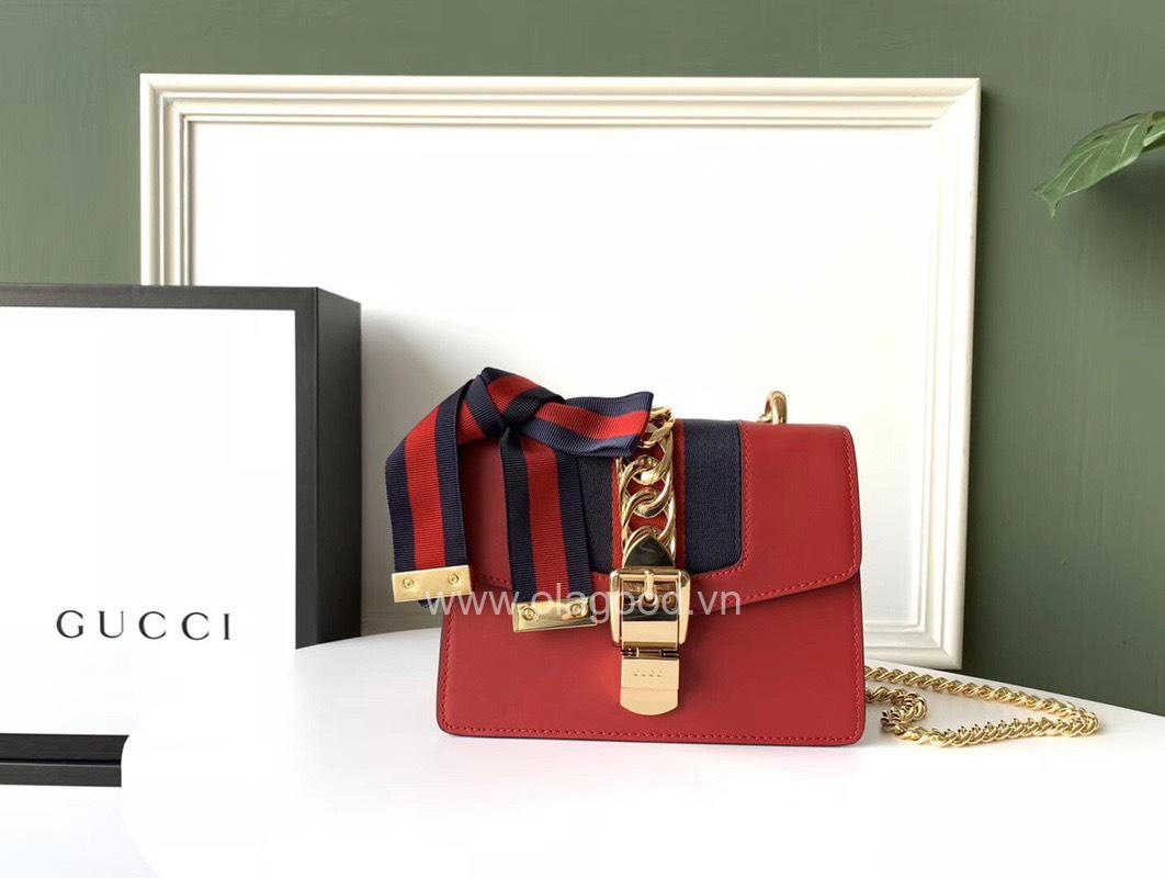 Túi Xách Gucci Sylvie Mini Leather - GCS022