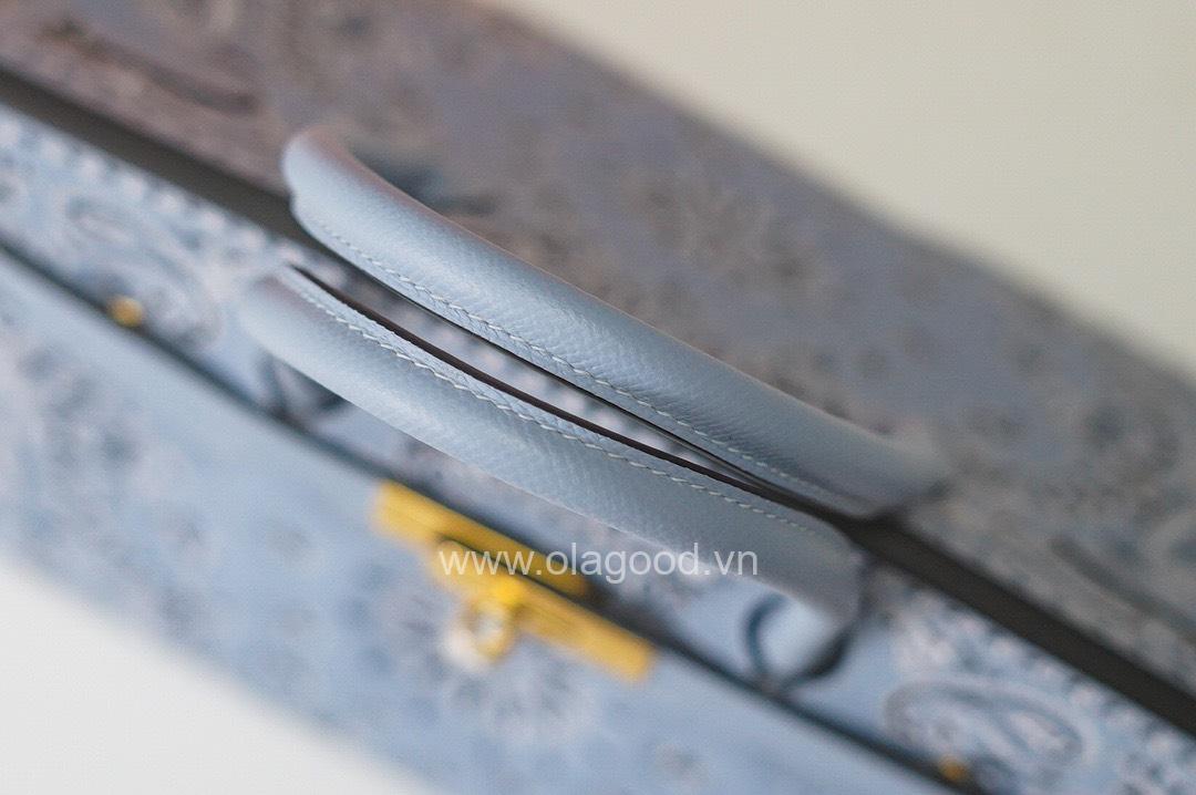 Túi Xách Hermes Birkin 30 Thêu Bạch Kim - HBT023 - Hình ảnh 11