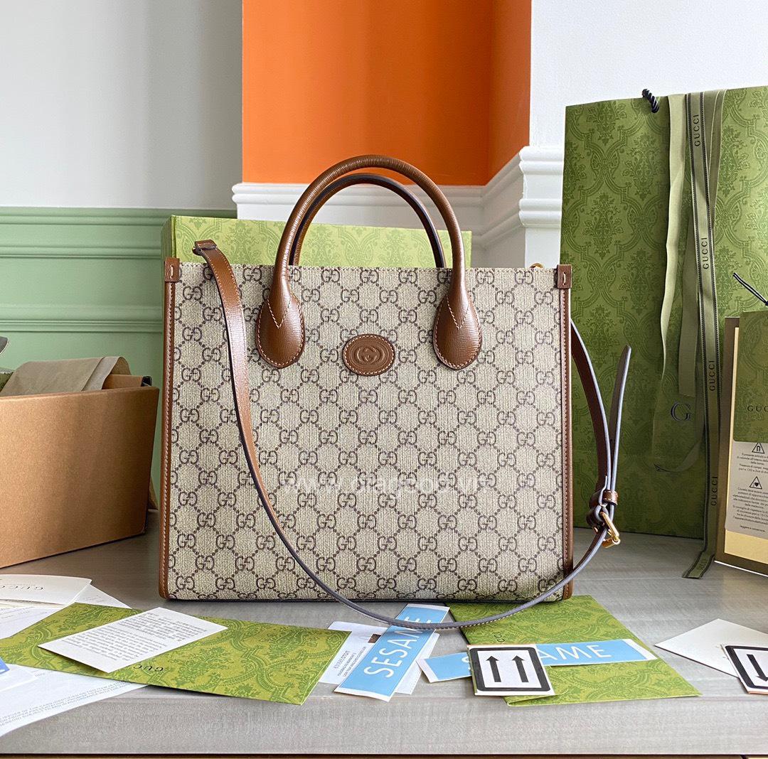 Túi xách Gucci GG Supreme Canvas Small Tote - GCSC021
