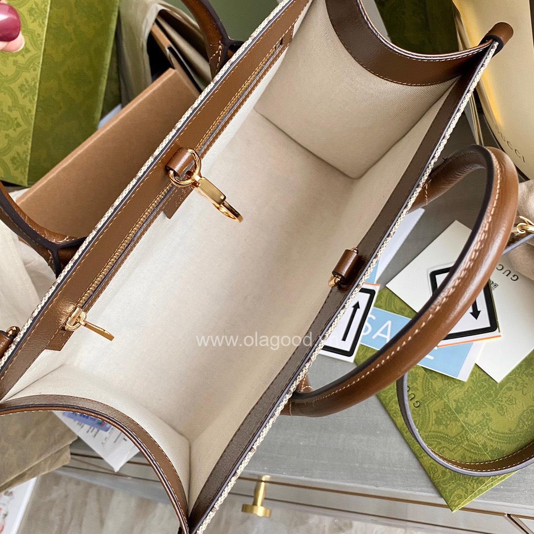 Túi xách Gucci GG Supreme Canvas Small Tote - GCSC021 - Hình ảnh 9