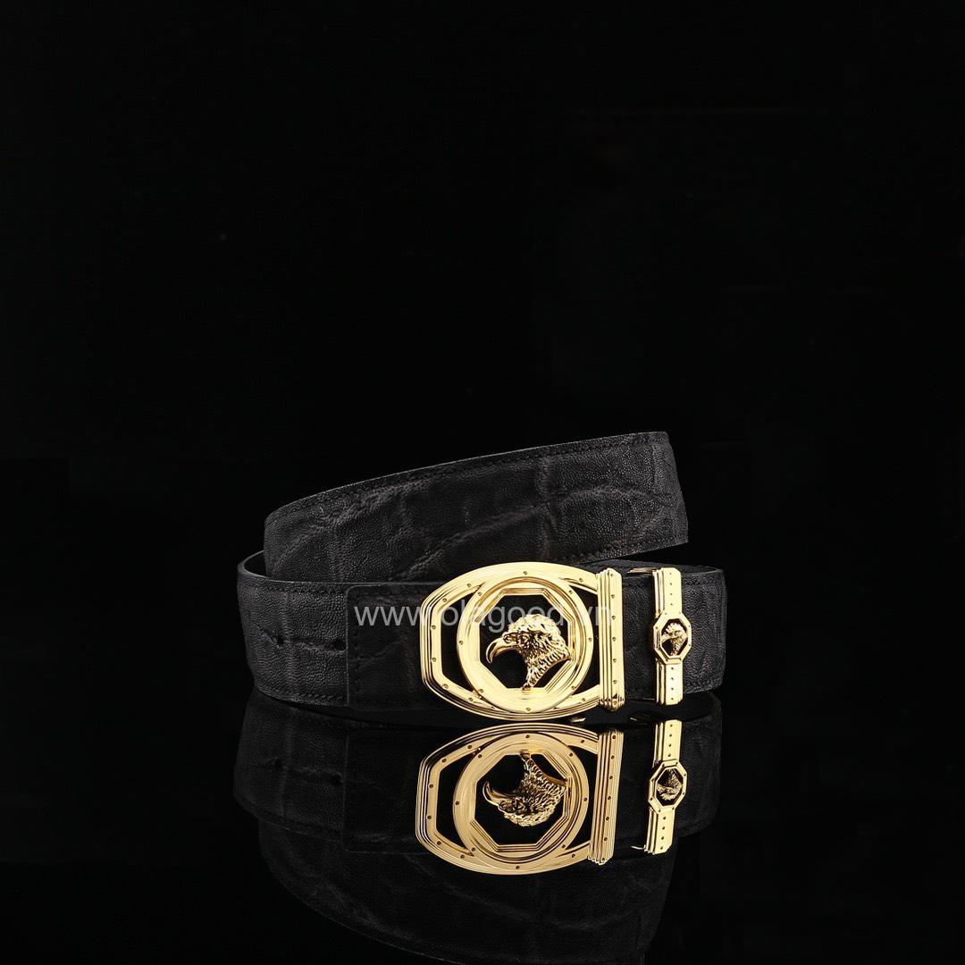 Dây lưng nam da voi - Khóa mạ vàng 24K - TL0112V - Hình ảnh 2