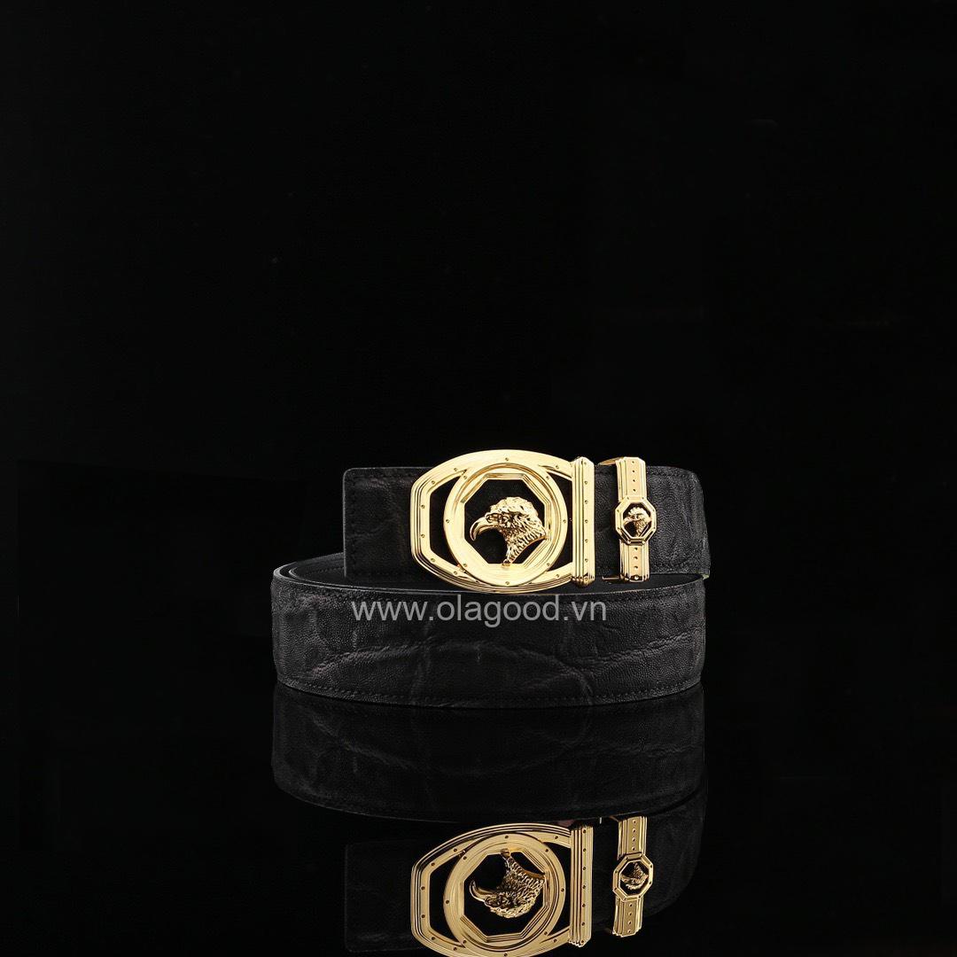Dây lưng nam da voi - Khóa mạ vàng 24K - TL0112V - Hình ảnh 3