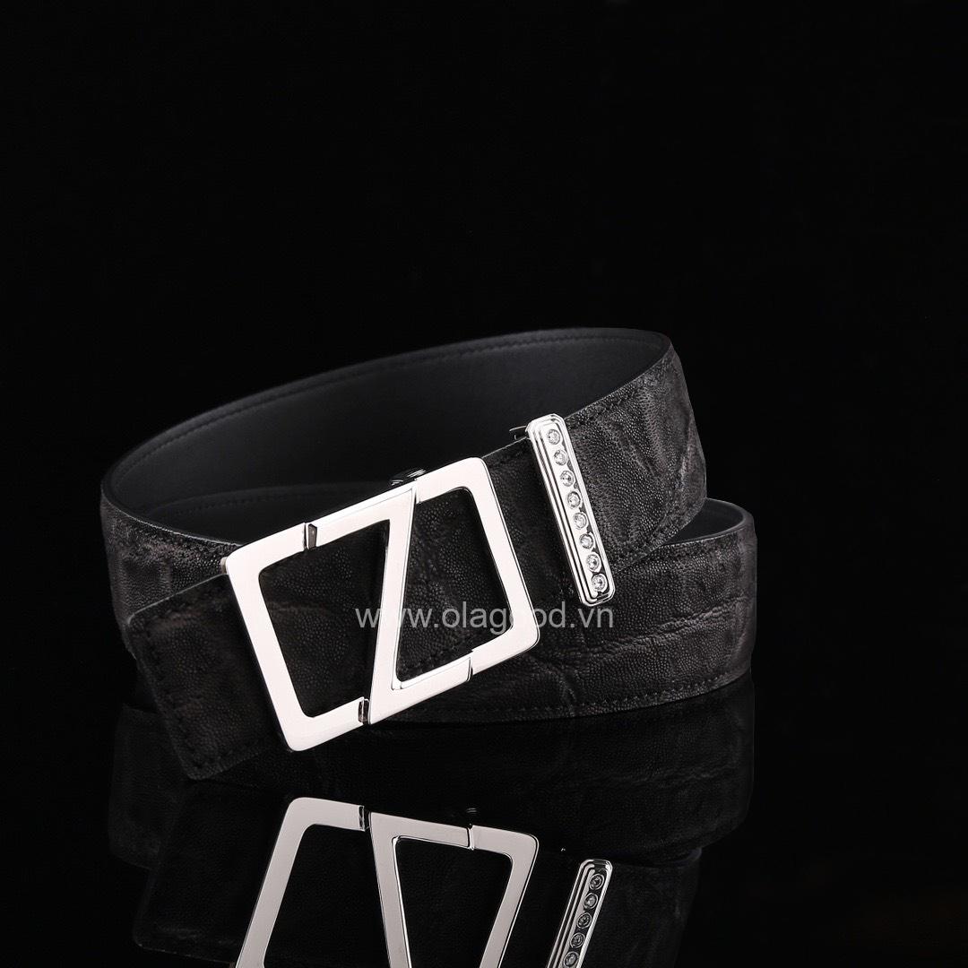 Dây nịt da voi cao cấp - Khóa bạc Ý 925 - TL019V - Hình ảnh 4