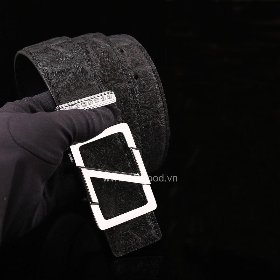 Dây nịt da voi cao cấp - Khóa bạc Ý 925 - TL019V - Hình ảnh 6