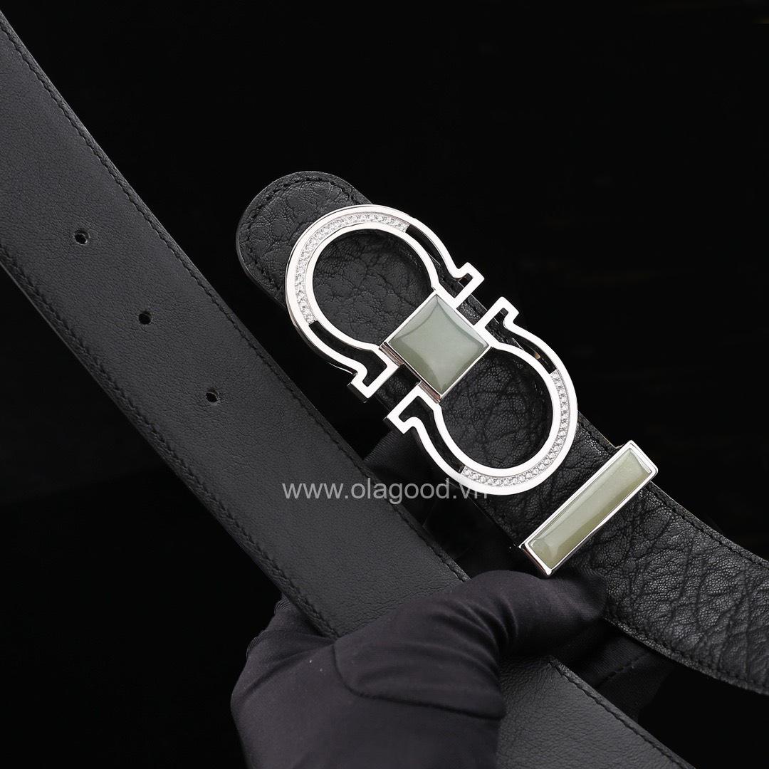 Dây nịt da voi nam - Khóa bạc Ý 925 - TL016V - Hình ảnh 7