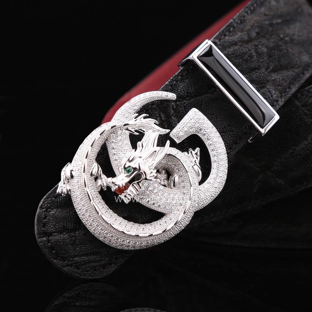 Dây nịt nam da voi - Khóa bạc Ý 925 - TL015V - Hình ảnh 5