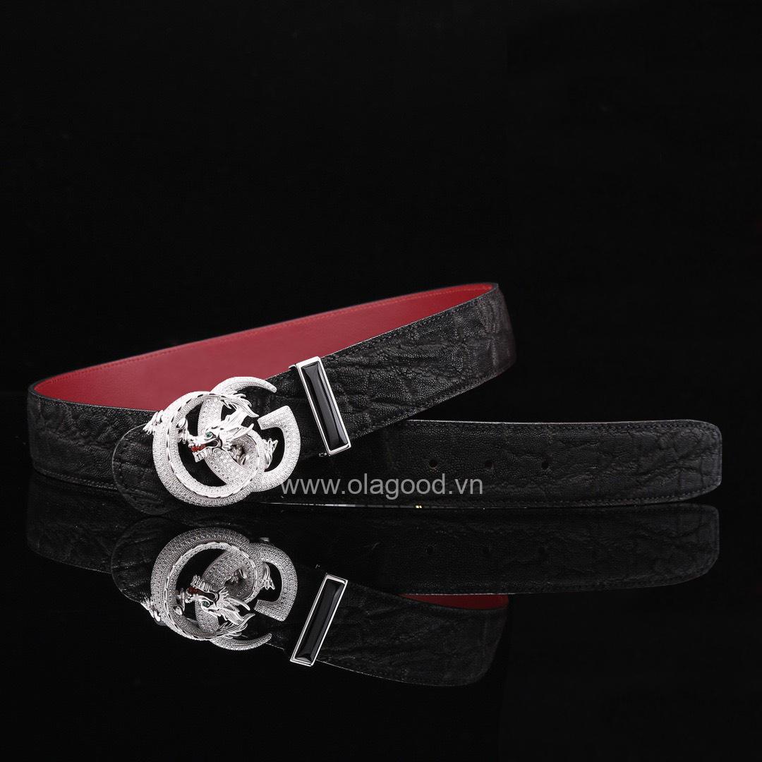 Dây nịt nam da voi - Khóa bạc Ý 925 - TL015V - Hình ảnh 4